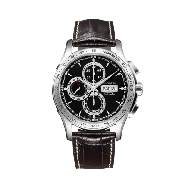 Hamilton Jazzmaster Lord Hamilton Auto Chrono Otomatik Siyah H32816531 Görsel 1
