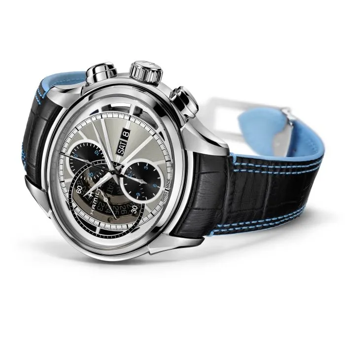 Hamilton Jazzmaster Face 2 Face II Auto Chrono Otomatik Silver H32866781 detay görseli 1