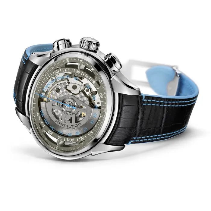 Hamilton Jazzmaster Face 2 Face II Auto Chrono Otomatik Silver H32866781 detay görseli 2