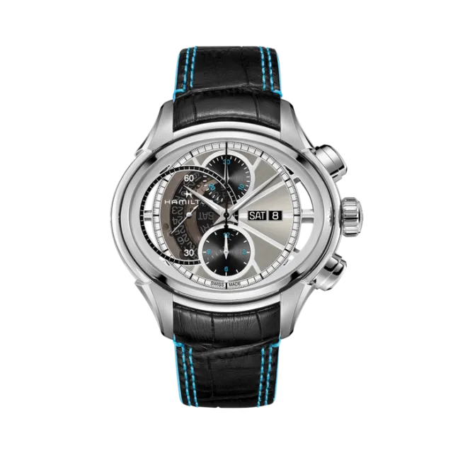 Beğenmek için çift tıkla Hamilton Jazzmaster Face 2 Face II Auto Chrono Otomatik Silver H32866781 Görsel 1