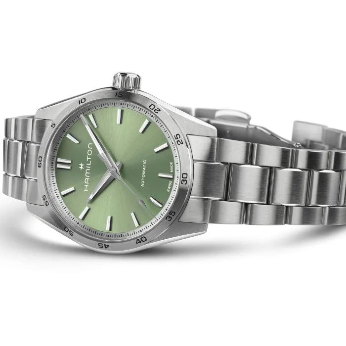 Hamilton Jazzmaster Performer Auto Otomatik Yeşil H36105160 detay görseli 3
