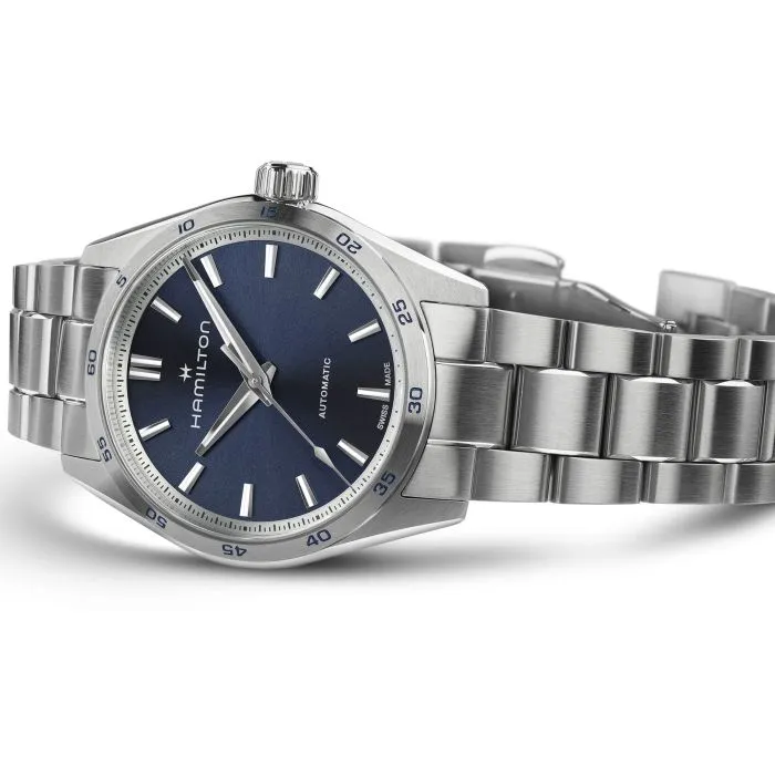 Hamilton Jazzmaster Performer Otomatik Mavi H36115140 detay görseli 3