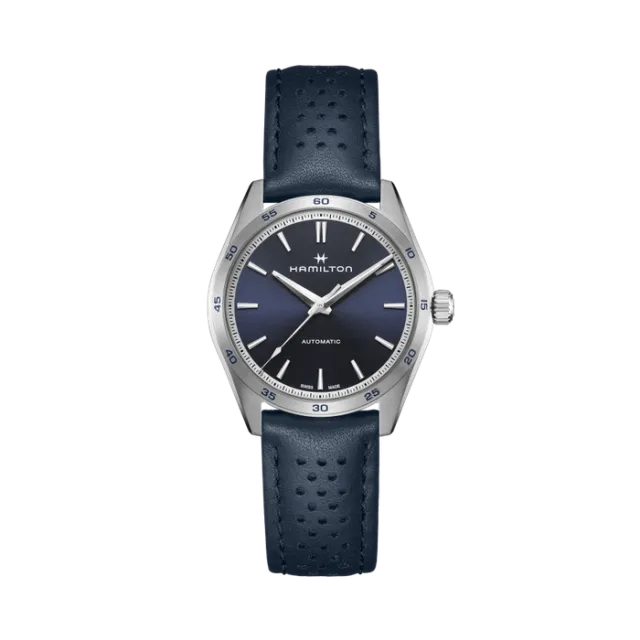 Beğenmek için çift tıkla Hamilton Jazzmaster Performer Otomatik Mavi H36215640 Görsel 1