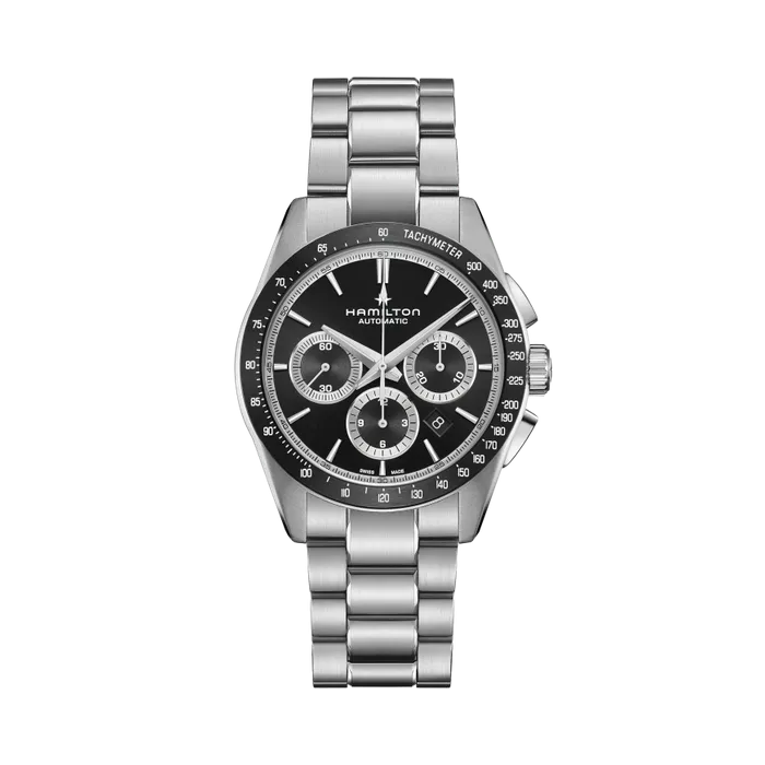 Hamilton Jazzmaster Performer Auto Chrono Otomatik Siyah H36606130