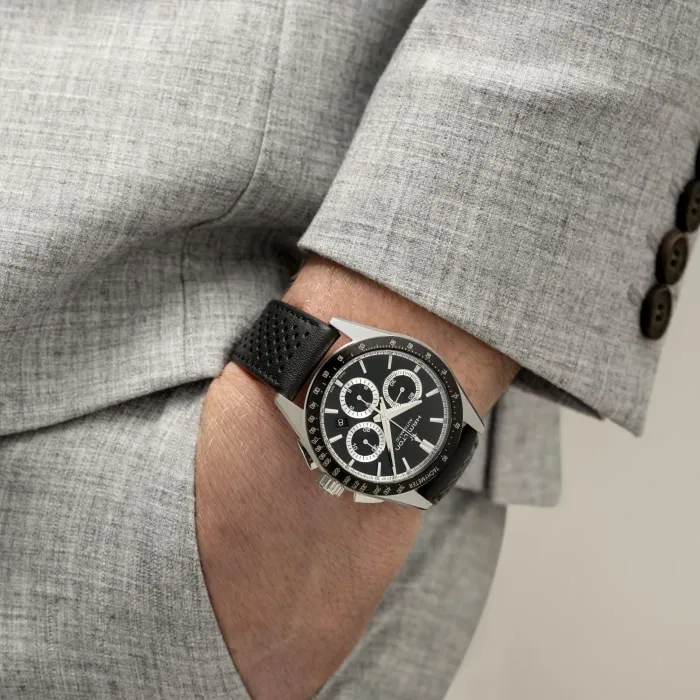 Hamilton Jazzmaster Performer Auto Chrono Otomatik Siyah H36606130 detay görseli 3