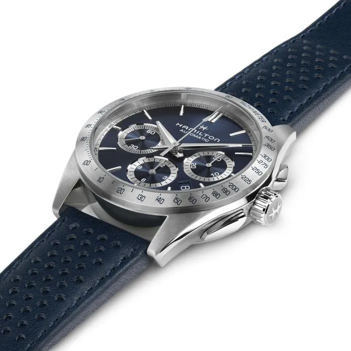 Hamilton Jazzmaster Performer Auto Chrono Otomatik Mavi H36616640 detay görseli 1