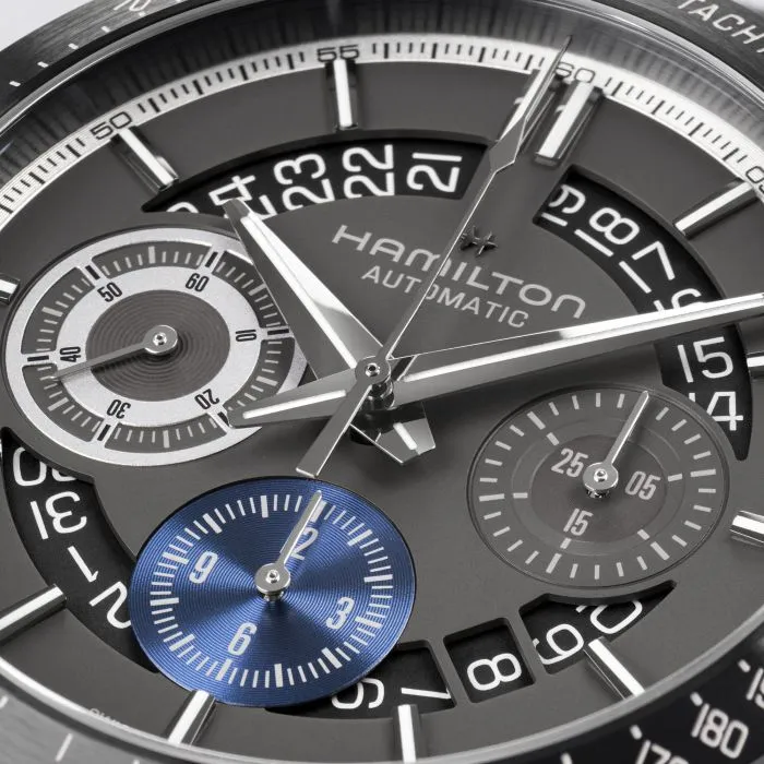 Hamilton Jazzmaster Performer Autochrono Anthracite H36646780 detay görseli 3