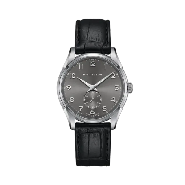 Beğenmek için çift tıkla Hamilton Jazzmaster Thinline Small Second Grey H38411783 Görsel 1