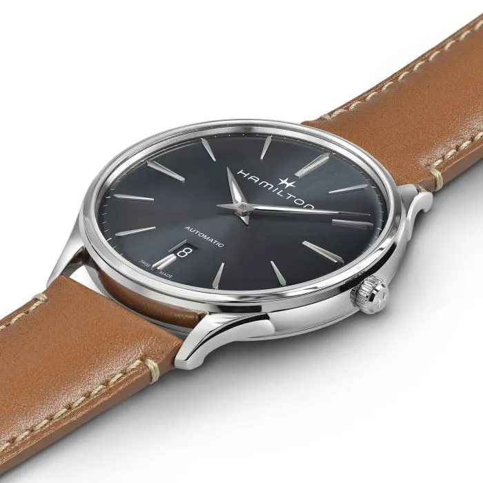 Hamilton Jazzmaster Thinline Auto Mavi H38525541 detay görseli 2