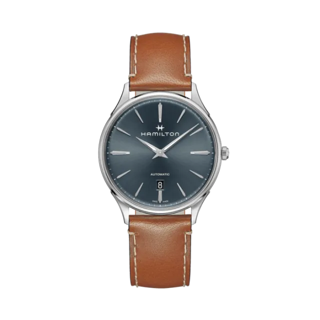 Beğenmek için çift tıkla Hamilton Jazzmaster Thinline Auto Mavi H38525541 Görsel 1