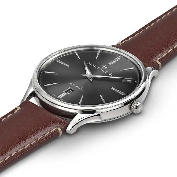 Hamilton Jazzmaster Thinline Auto Otomatik Gri H38525881 detay görseli 3