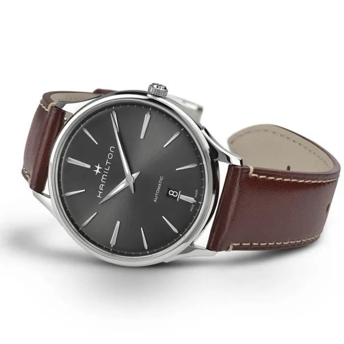 Hamilton Jazzmaster Thinline Auto Otomatik Gri H38525881 detay görseli 5