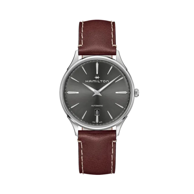 Beğenmek için çift tıkla Hamilton Jazzmaster Thinline Auto Otomatik Gri H38525881 Görsel 1
