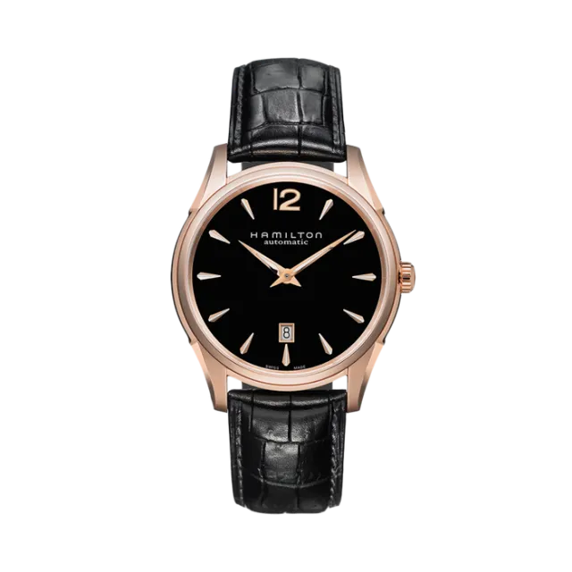 Beğenmek için çift tıkla Hamilton Jazzmaster Slim Auto Otomatik Siyah H38645735 Görsel 1