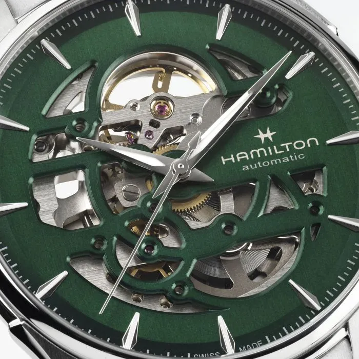 Hamilton Jazzmaster Skeleton Auto Green H42535160 detay görseli 2