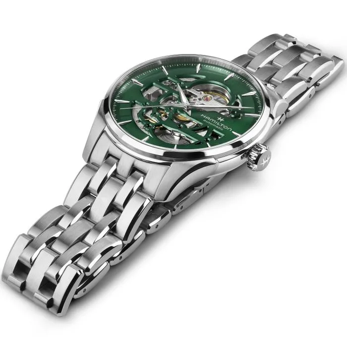 Hamilton Jazzmaster Skeleton Auto Green H42535160 detay görseli 1