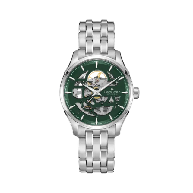 Hamilton Jazzmaster Skeleton Auto Green H42535160 Görsel 1