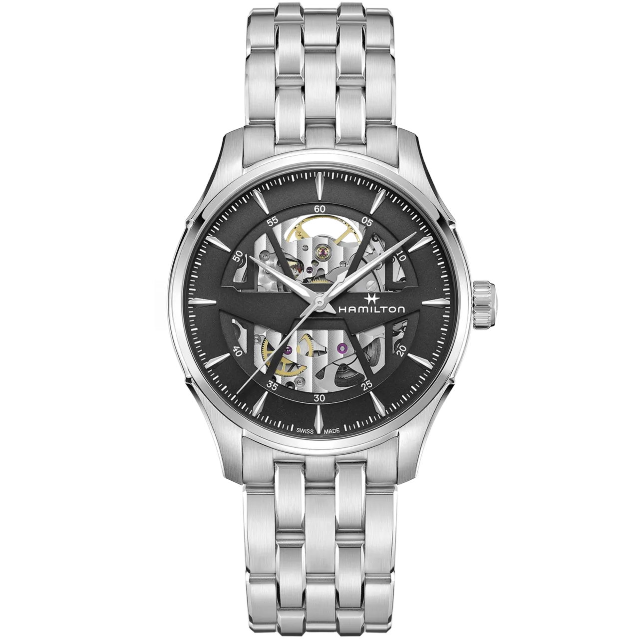 Hamilton Jazzmaster Skeleton Auto Anthracite H42535180 detay görseli 1