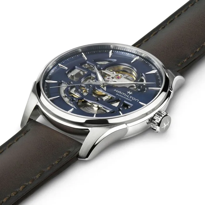 Hamilton Jazzmaster Skeleton Auto Mavi H42535541 detay görseli 1