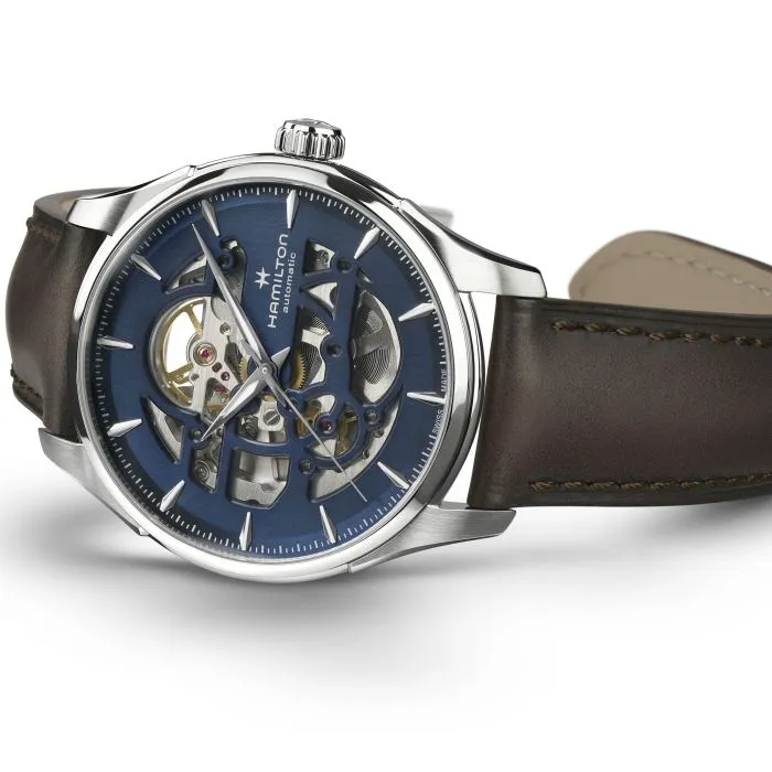 Hamilton Jazzmaster Skeleton Auto Mavi H42535541 detay görseli 2