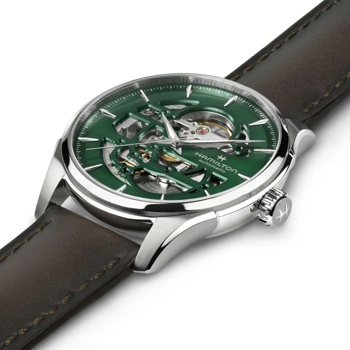 Hamilton Jazzmaster Skeleton Auto Green H42535560 detay görseli 3