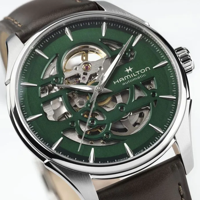 Hamilton Jazzmaster Skeleton Auto Green H42535560 detay görseli 1