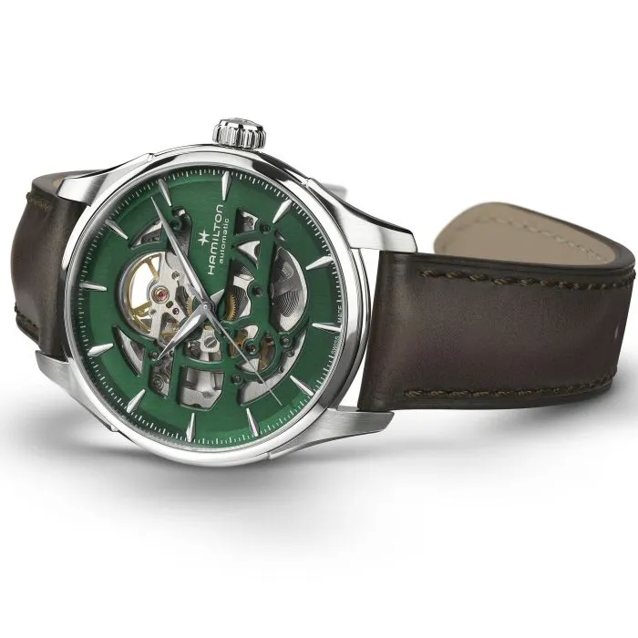 Hamilton Jazzmaster Skeleton Auto Green H42535560 detay görseli 2