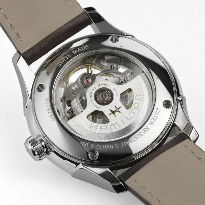 Hamilton Jazzmaster Skeleton Auto Green H42535560 detay görseli 5