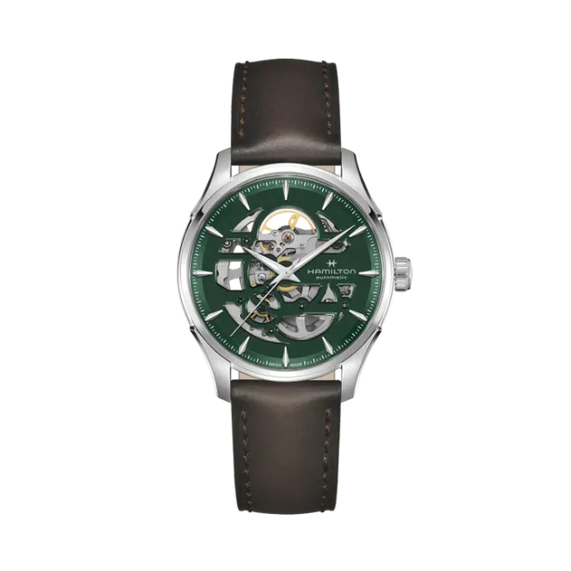 Beğenmek için çift tıkla Hamilton Jazzmaster Skeleton Auto Green H42535560 Görsel 1
