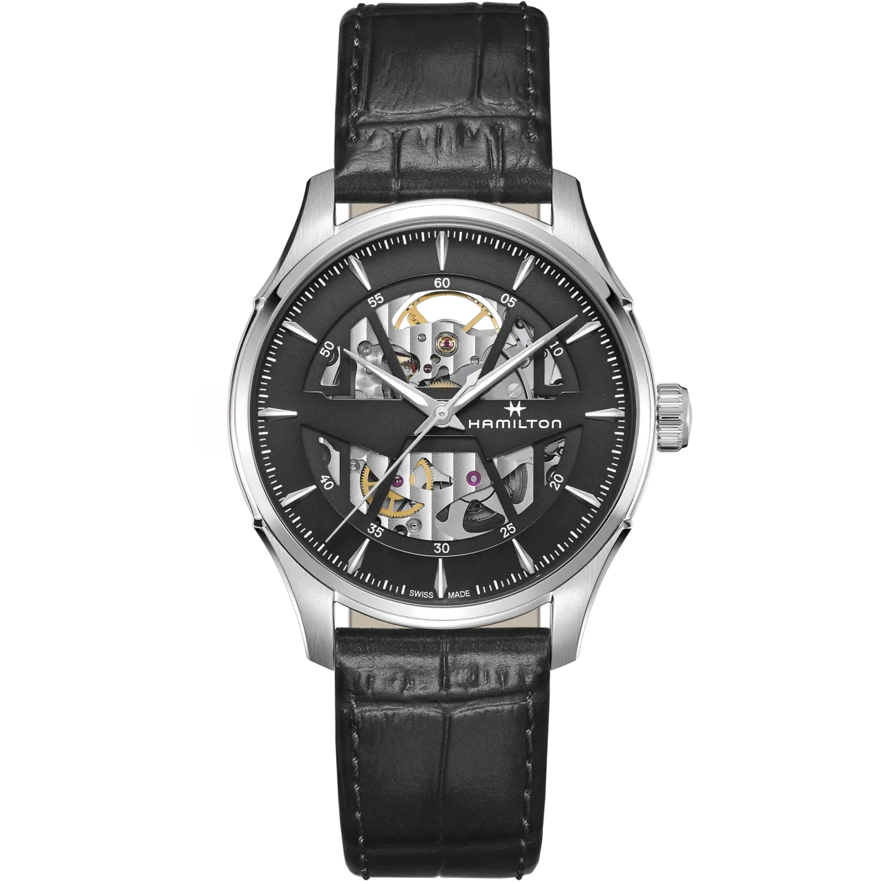 Hamilton Jazzmaster Skeleton Auto Anthracite H42535780 detay görseli 1
