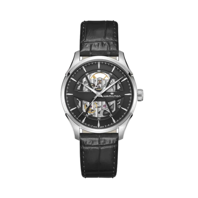 Beğenmek için çift tıkla Hamilton Jazzmaster Skeleton Auto Anthracite H42535780 Görsel 1
