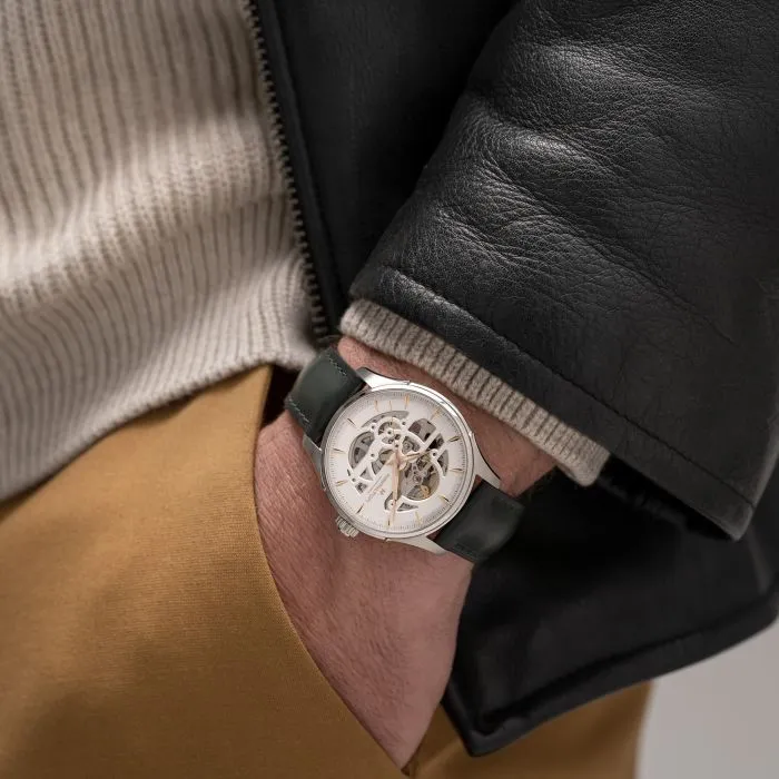 Hamilton Jazzmaster Skeleton Auto White H42535810 detay görseli 5