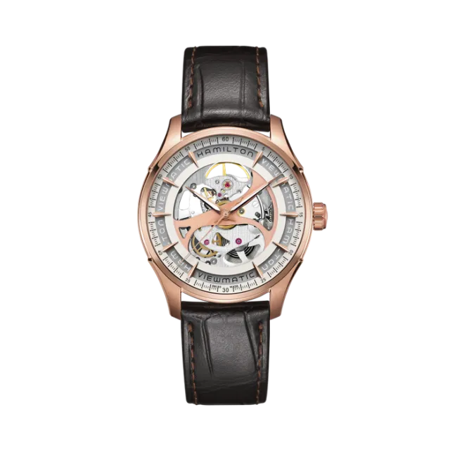 Hamilton Jazzmaster Viewmatic Skeleton Gent Auto Silver H42545551 Görsel 1