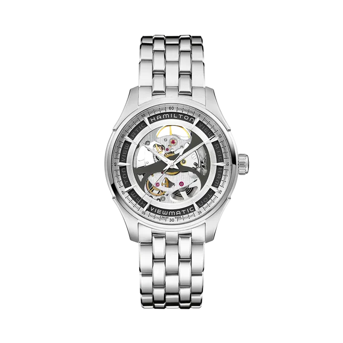 Hamilton Jazzmaster Viewmatic Skeleton Gent Auto Silver H42555151