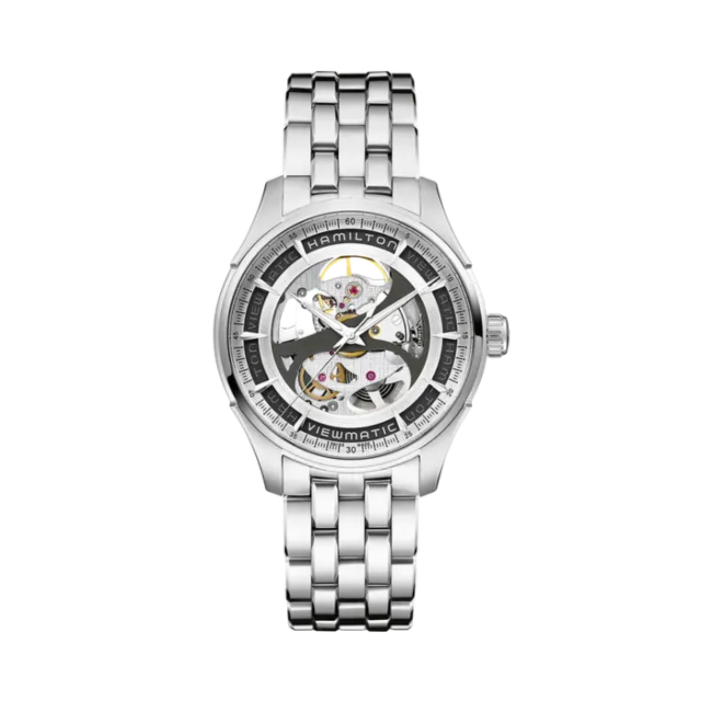 Hamilton Jazzmaster Viewmatic Skeleton Gent Auto Silver H42555151 Görsel 1