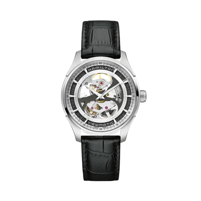 Beğenmek için çift tıkla Hamilton Jazzmaster Viewmatic Skeleton Gent Auto Silver H42555751 Görsel 1