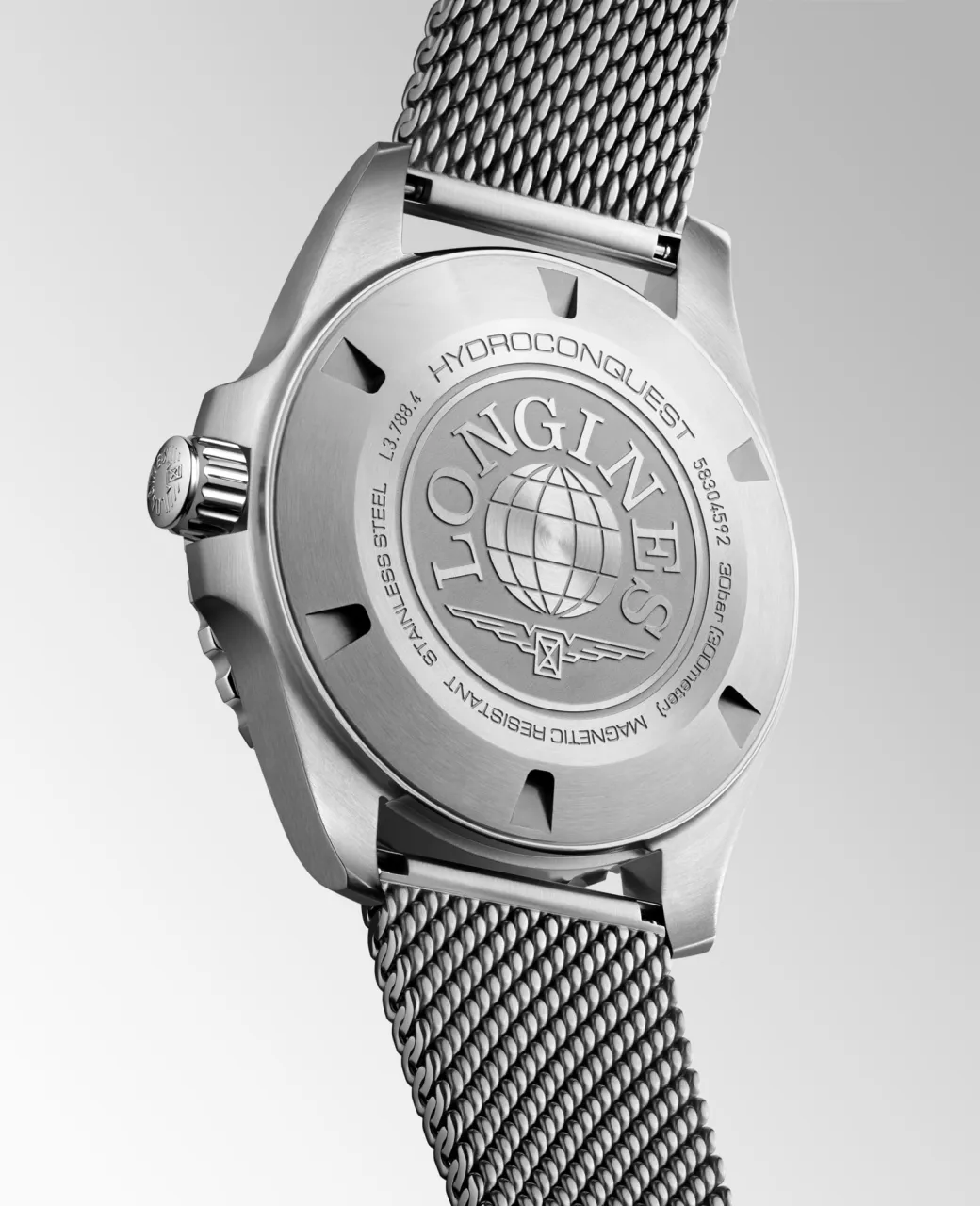 Longines Hydroconquest Otomatik Siyah Laker Cilalı L37884706 detay görseli 4