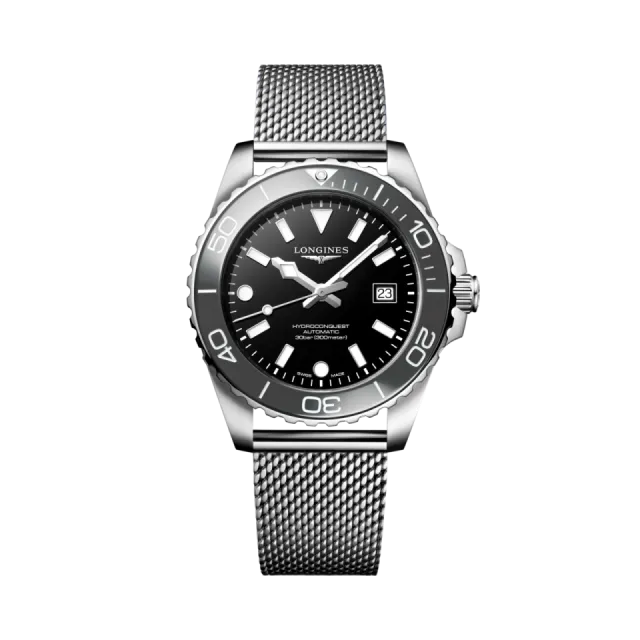 Longines Hydroconquest Otomatik Siyah Laker Cilalı L37884706 Görsel 1