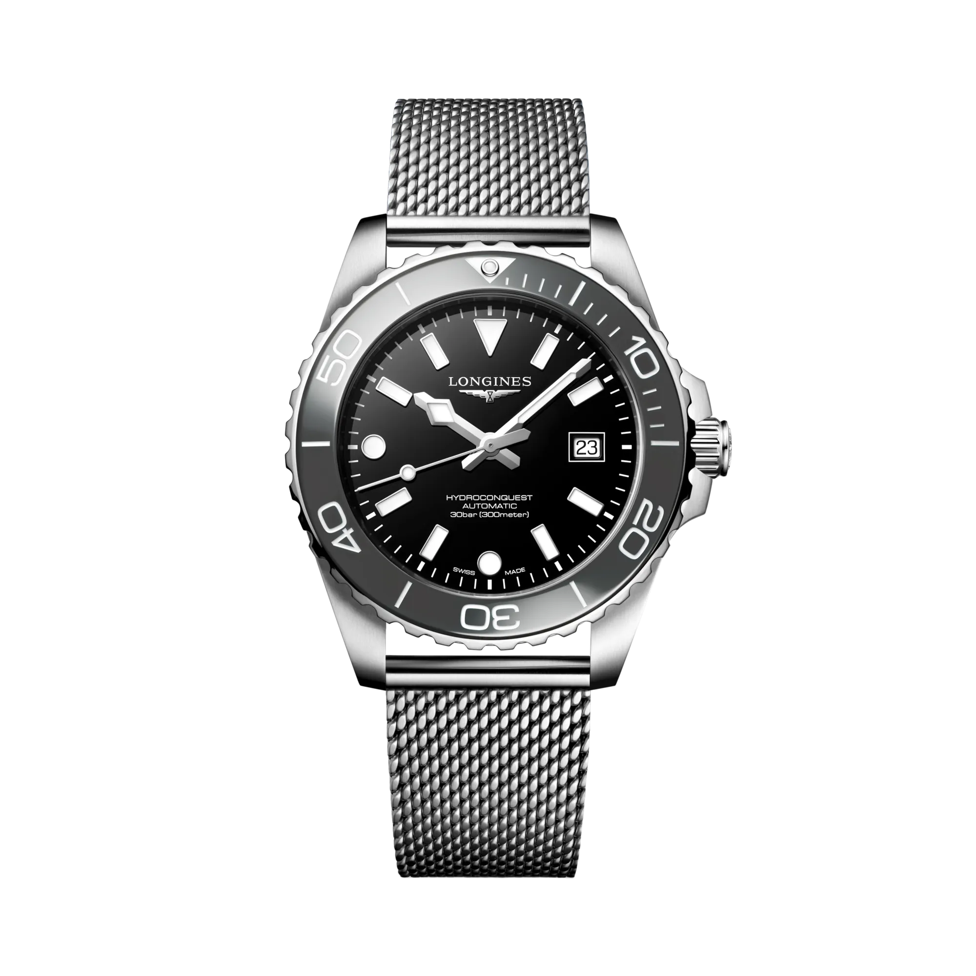 Longines Hydroconquest Otomatik Siyah Laker Cilalı L37884706