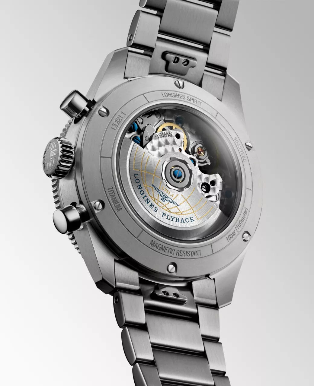 Longines Spirit Flyback Titanium L3.821.1.53.6 detay görseli 4