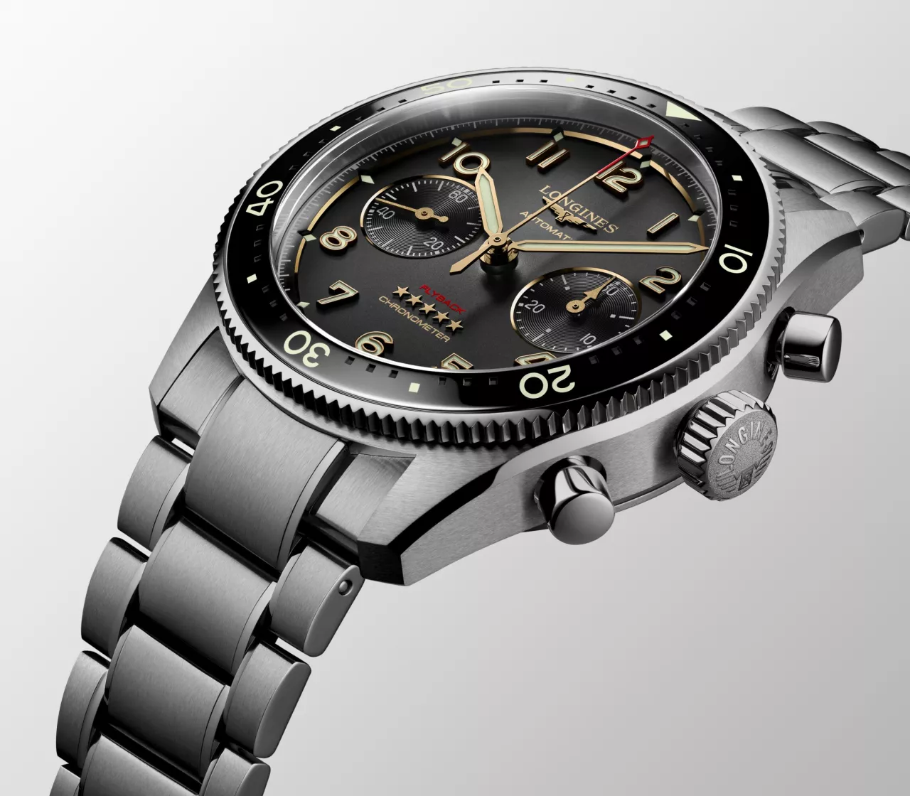 Longines Spirit Flyback Titanium L3.821.1.53.6 detay görseli 3