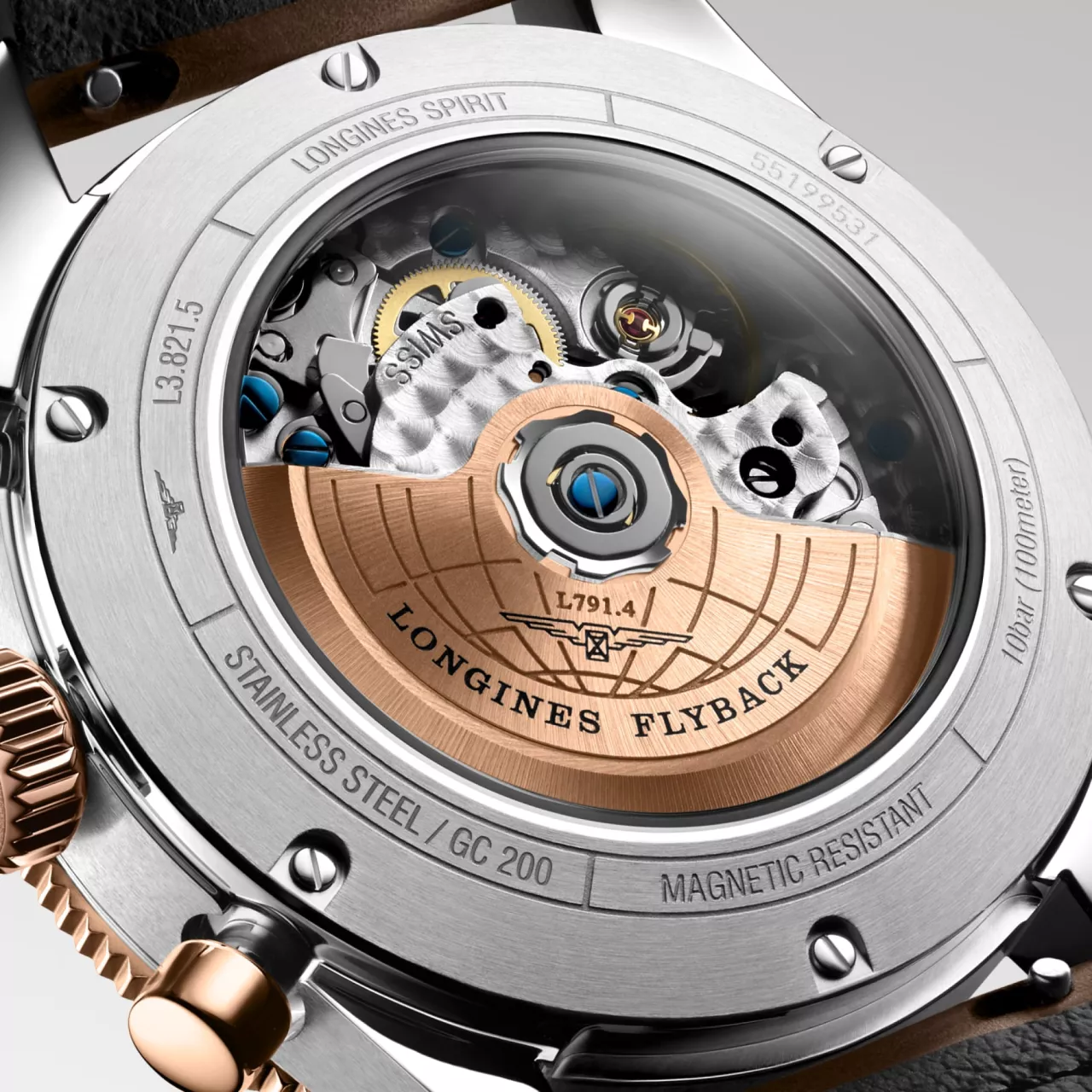 Longines Spirit Flyback L3.821.5.59.2 detay görseli 2