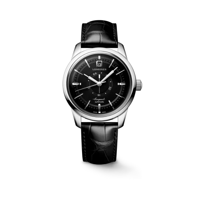 Beğenmek için çift tıkla Longines Conquest Heritage Central Power Reserve Otomatik Siyah L16484522 Görsel 1