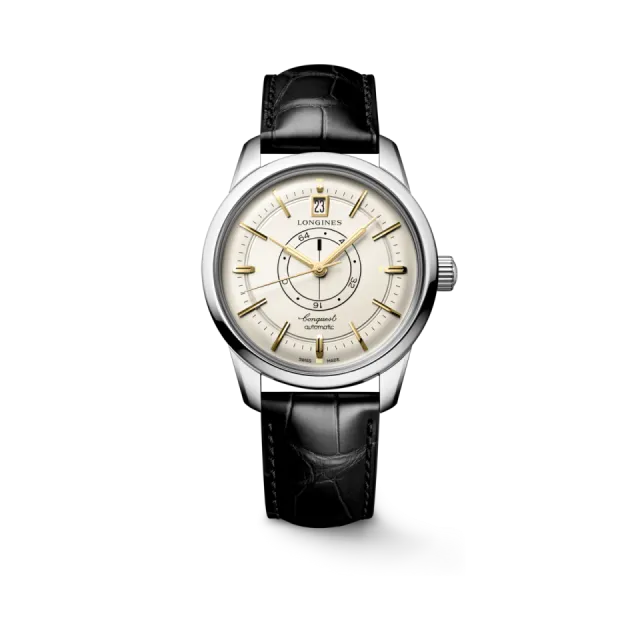 Beğenmek için çift tıkla Longines Conquest Heritage Central Power Reserve Otomatik Fildişi L16484782 Görsel 1