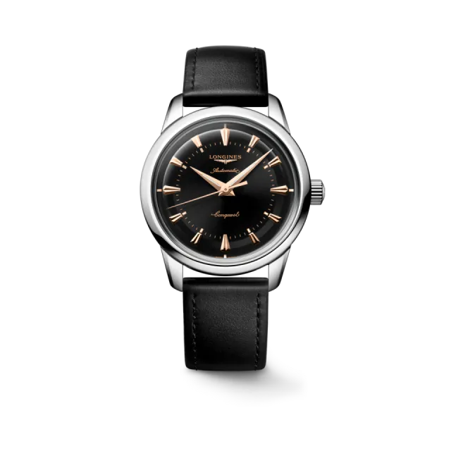 Beğenmek için çift tıkla Longines Conquest Heritage Otomatik Siyah L16494522 Görsel 1