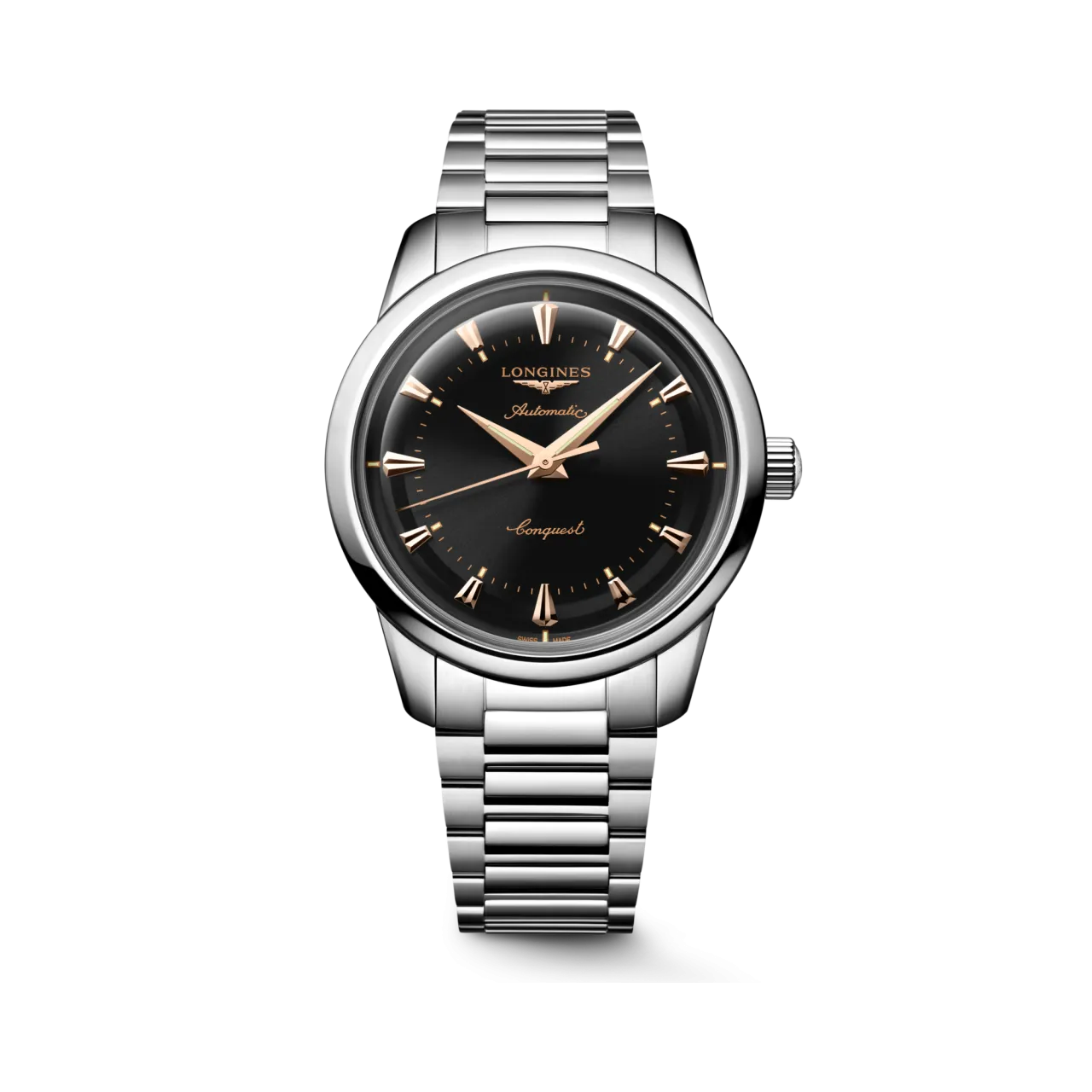 Longines Conquest Heritage Otomatik Siyah Laker Cilalı L16504526