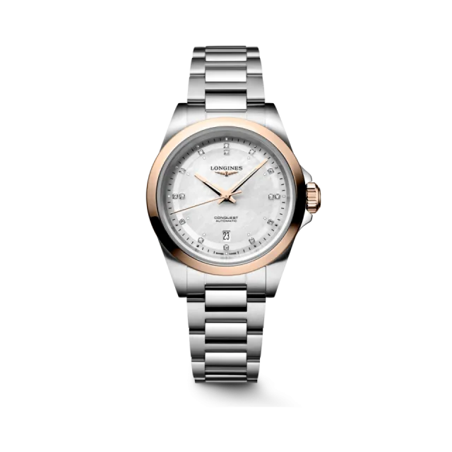 Beğenmek için çift tıkla Longines Conquest Otomatik Beyaz Sedef L33205876 Görsel 1