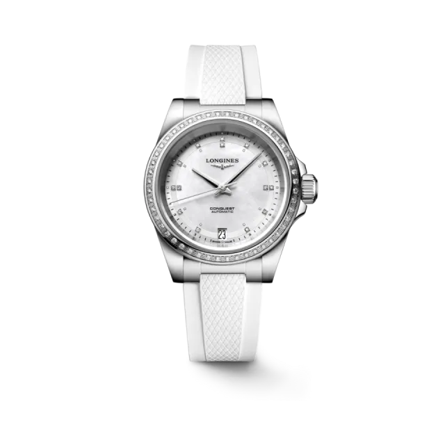 Beğenmek için çift tıkla Longines Conquest Otomatik Beyaz Sedef L34300879 Görsel 1