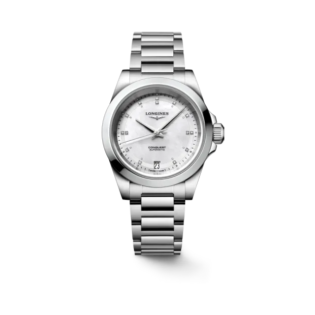 Beğenmek için çift tıkla Longines Conquest Otomatik Beyaz Sedef L34304876 Görsel 1
