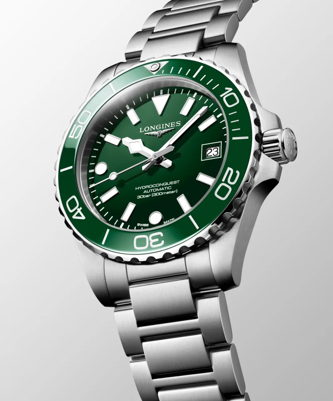 Longines Hydroconquest Otomatik Yeşil Laker Cilalı L37794066 detay görseli 3
